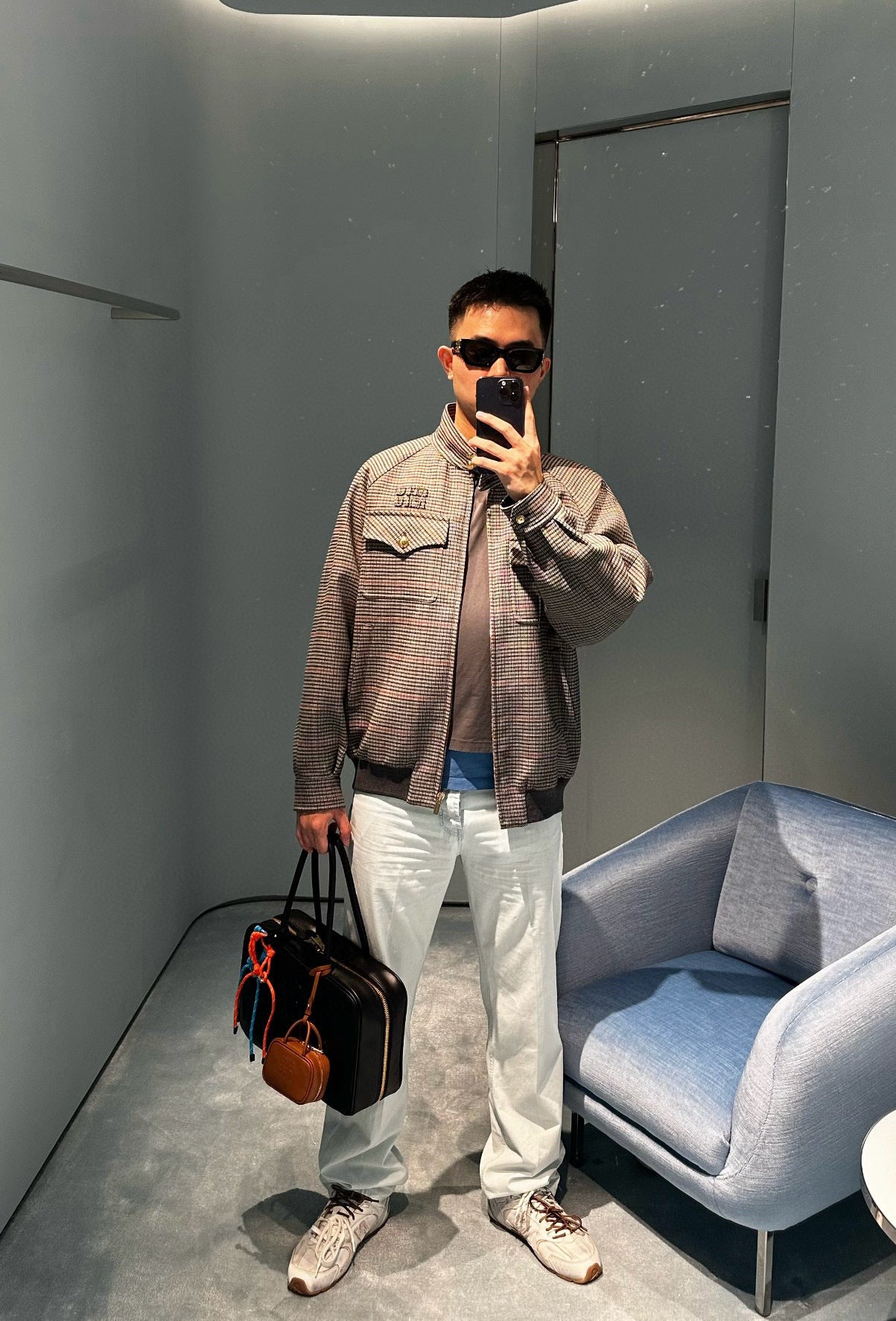 gw/미우미우 남여 그레이 재킷