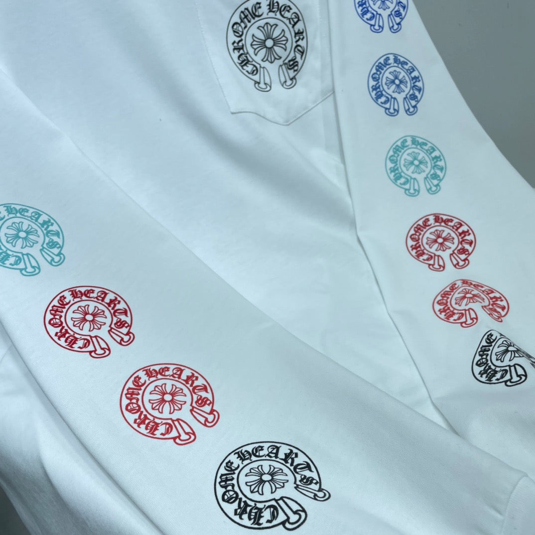 ZB / 크롬하츠 오리지널 컬러말굽소매 긴팔티셔츠 Tee