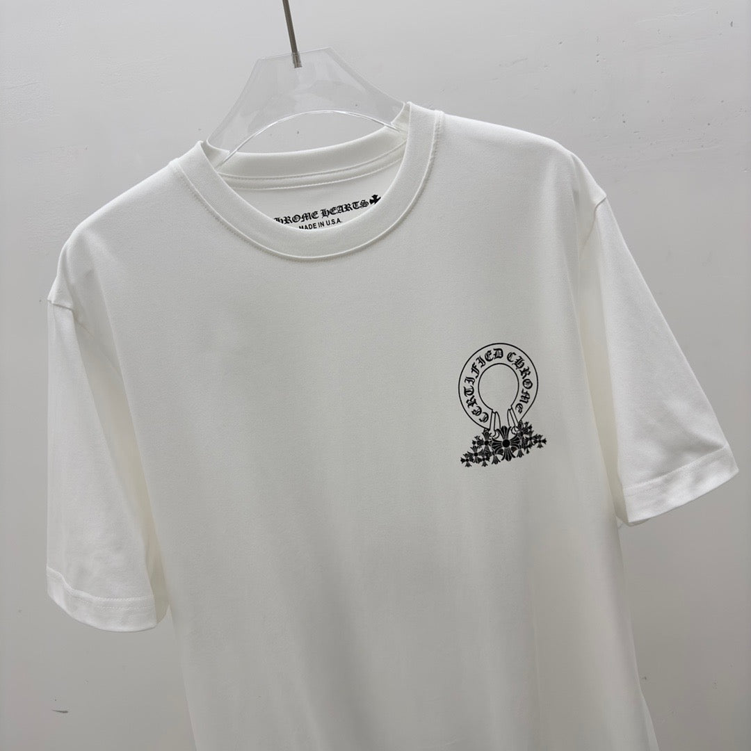 ZB / 크롬하츠 오리지널 밑단 크로커다일 반팔 티셔츠 Tee