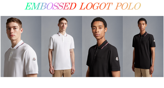 탑몽*x / 몽*레어 남성 Embossed Polo 볼록 인쇄 Polo 반팔