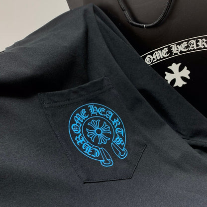 ZB / 크롬하츠 오리지널 아이스블루 십자가 긴팔티셔츠 Tee