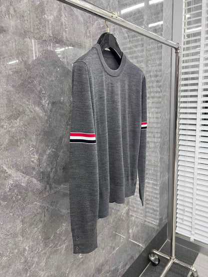 대리석 / 톰브라운 22FW FINE MERINO 암밴드 크루넥 울니트 MG