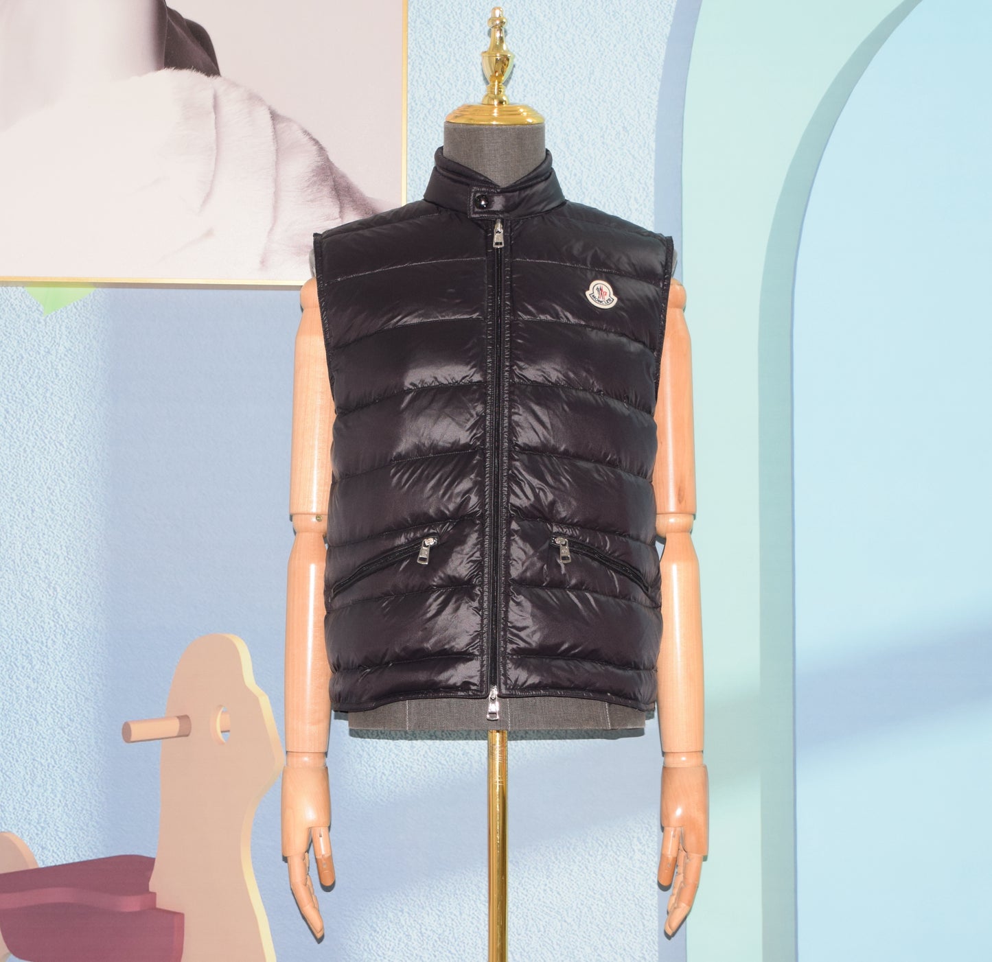 탑몽*x / 몽*레어 구이 패딩조끼,  Gui Vest Jacket