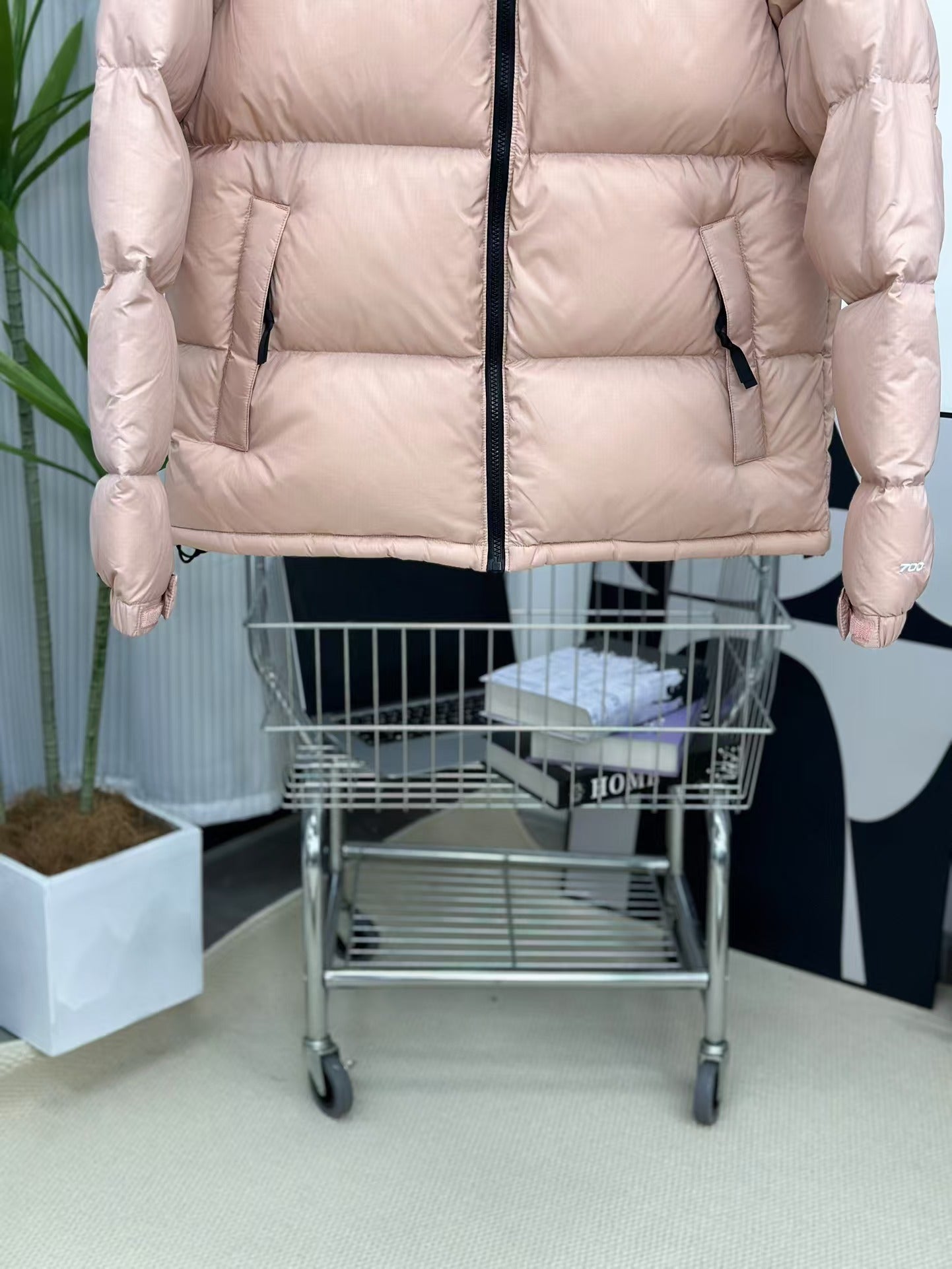 닌자스톤/노스페이스 남성 패당 자켓 핑크