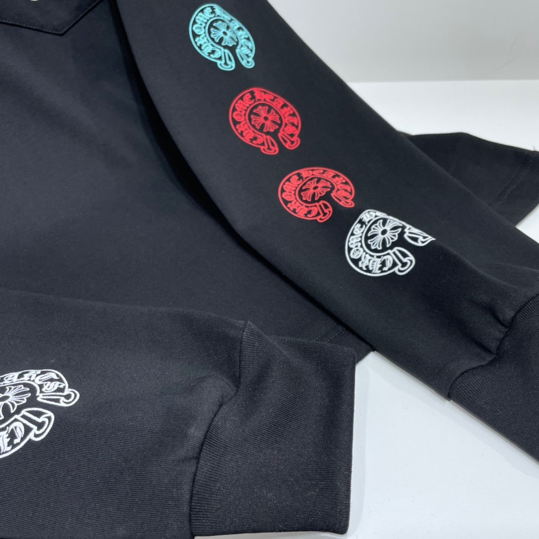 ZB / 크롬하츠 오리지널 컬러말굽소매 긴팔티셔츠 Tee