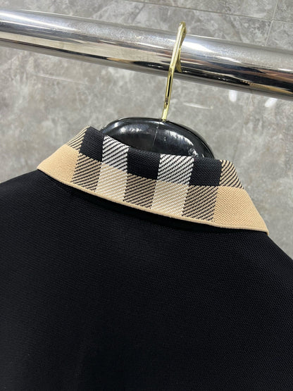 대리석 / 버버리(BURBERRY) 체크 카라 롱 슬리브 티셔츠
