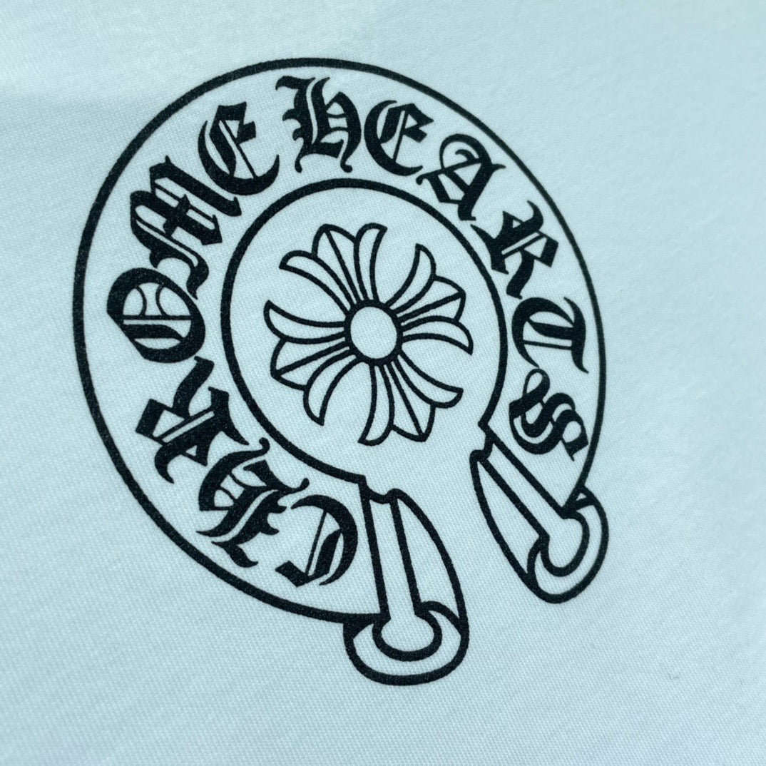ZB / 크롬하츠 오리지널 넥 산스크리트 뒷넥 조랑말굽 반팔티 Tee