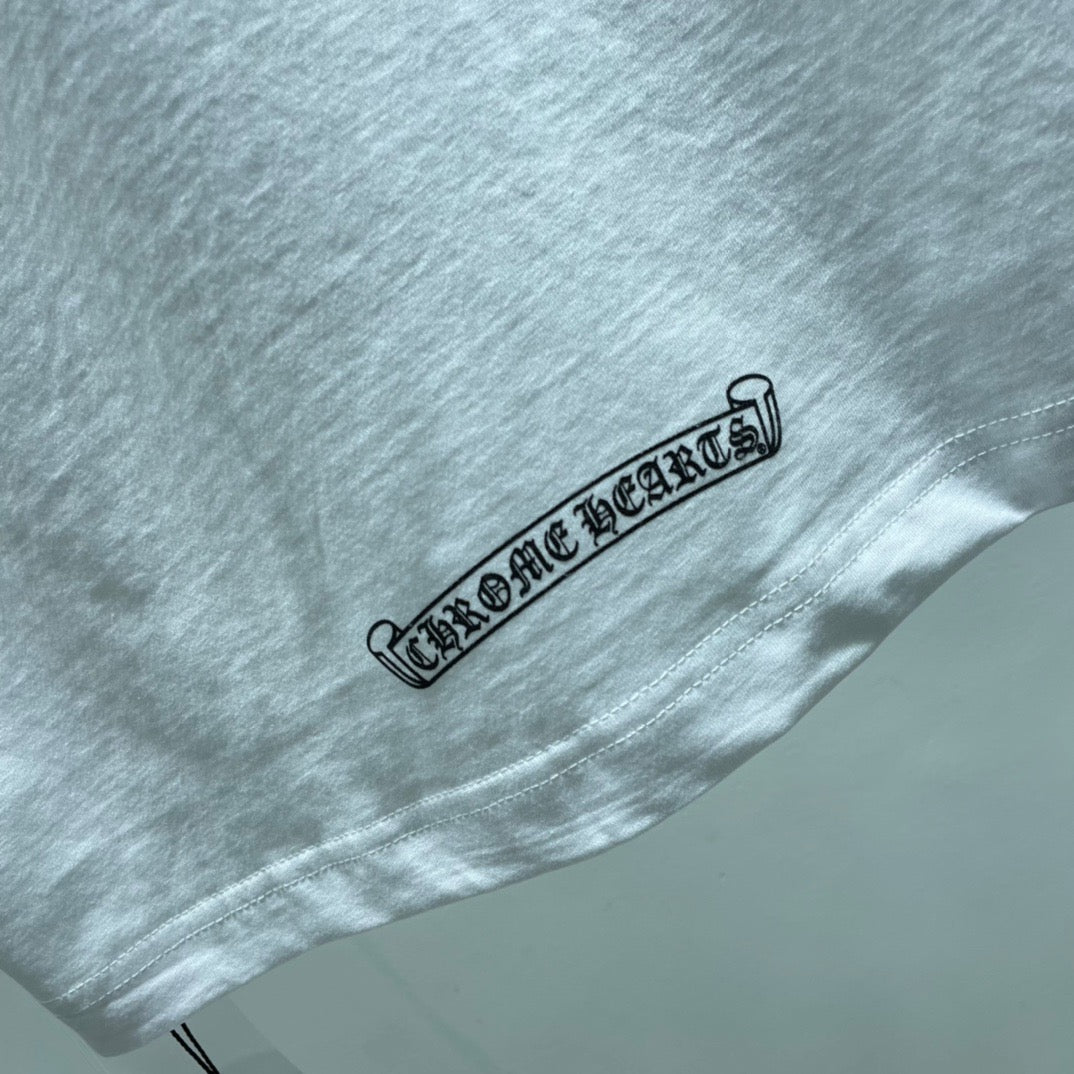 ZB / 크롬하츠 오리지널 넥 산스크리트 뒷넥 조랑말굽 반팔티 Tee
