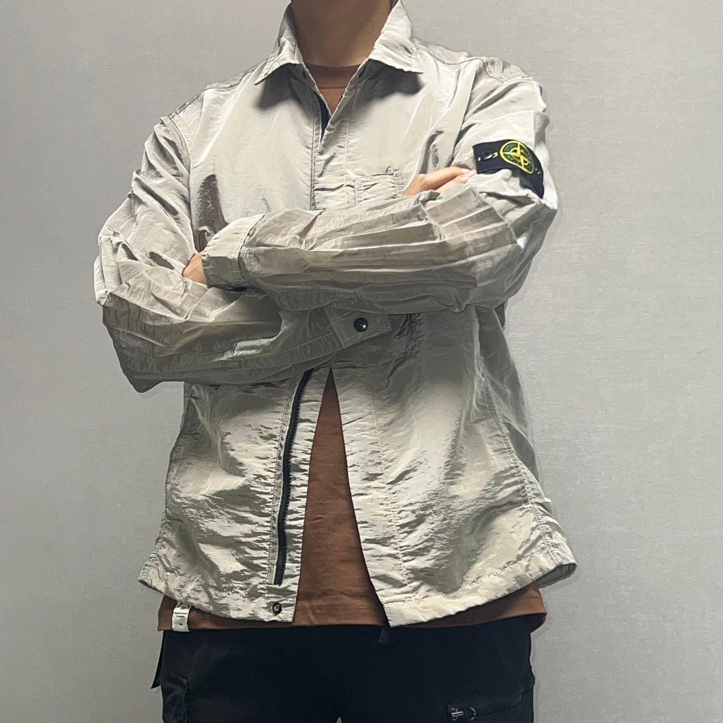 장티티 / 스톤아일랜드 메탈 나일론 자켓