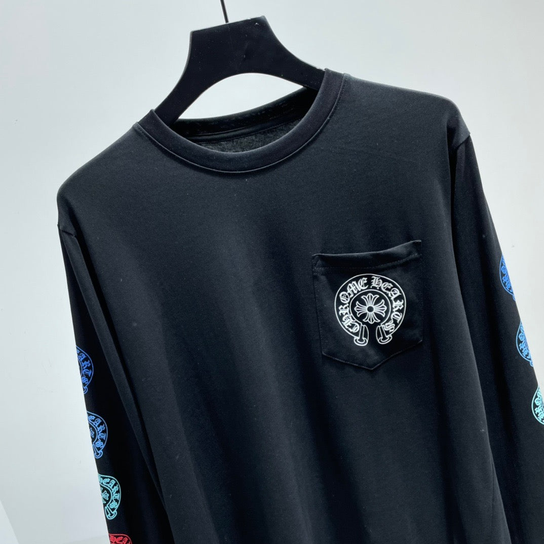 ZB / 크롬하츠 오리지널 컬러말굽소매 긴팔티셔츠 Tee
