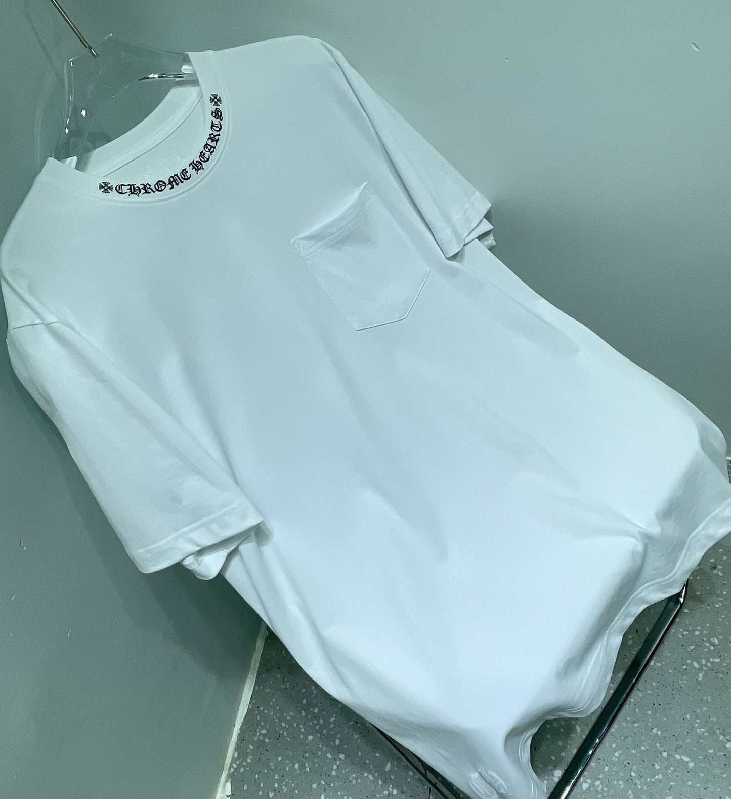 ZB / 크롬하츠 오리지널 넥 산스크리트 뒷넥 조랑말굽 반팔티 Tee