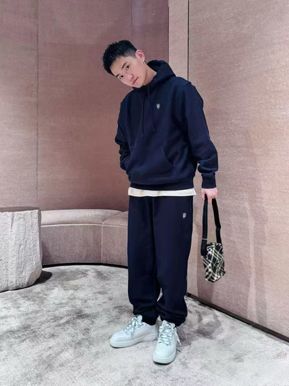 대리석 / 버버리 자수 로고 기모 팬츠