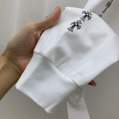 ZB / 크롬하츠 목선 산스크리트 뒷판 말발굽 십자가 긴팔티셔츠 Tee