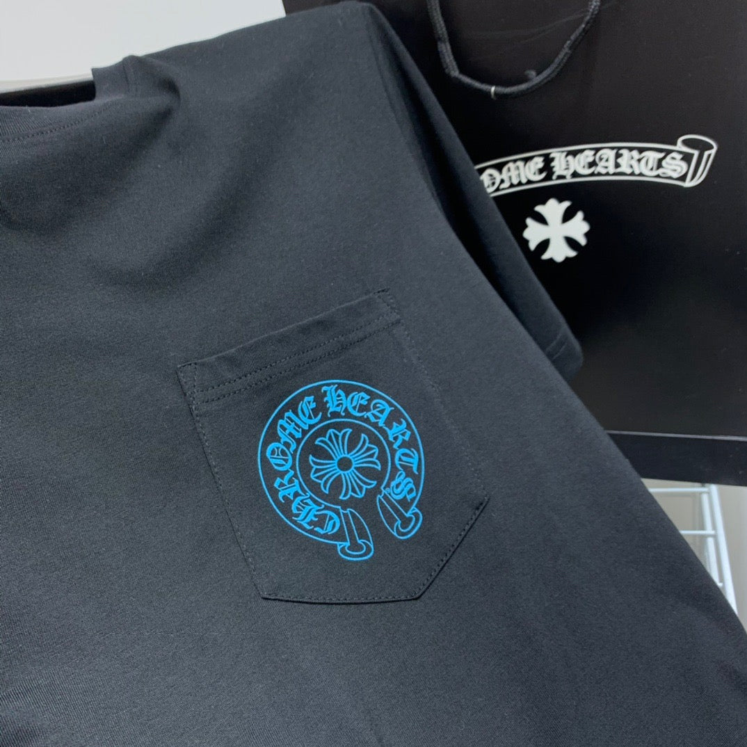 ZB / 크롬하츠 오리지널 아이스블루 십자가 팔티셔츠 Tee