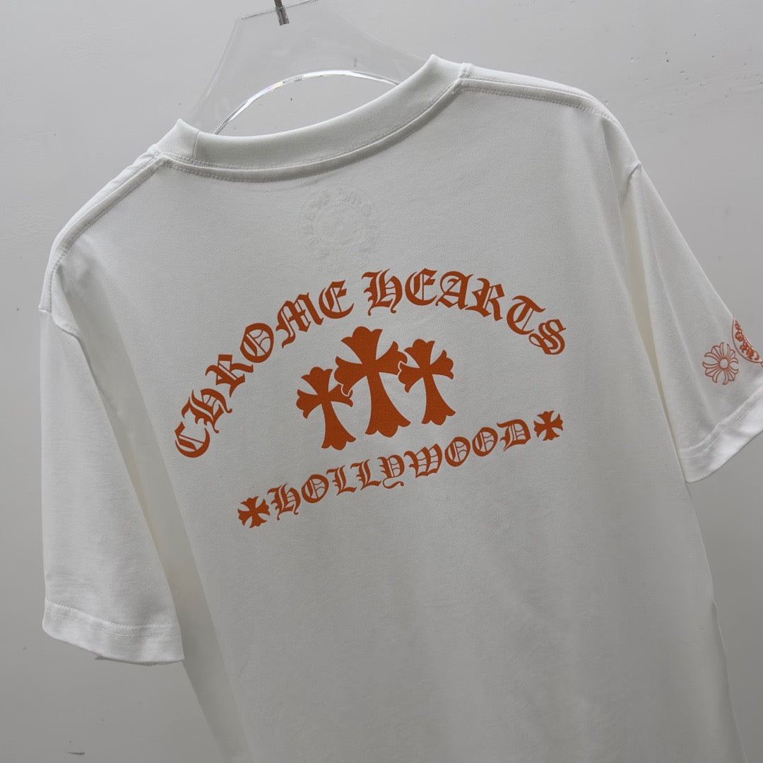 ZB / 크롬하츠 오리지널 오렌지삼십자 반팔 티셔츠 Tee