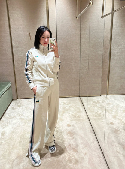 gw/버버리 여성 물새 자수 롱 팬츠