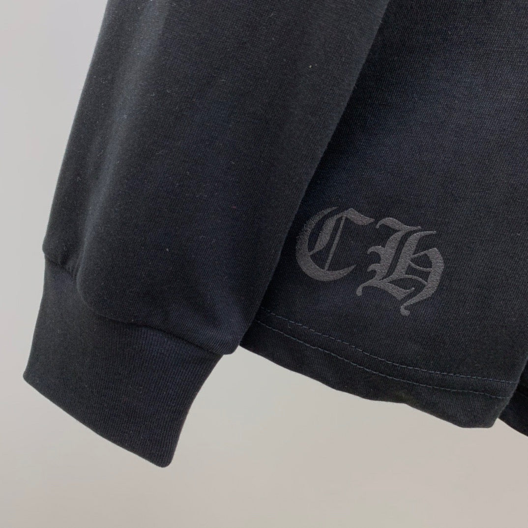 ZB / 크롬하츠 목선 산스크리트 뒷판 말발굽 십자가 긴팔티셔츠 Tee
