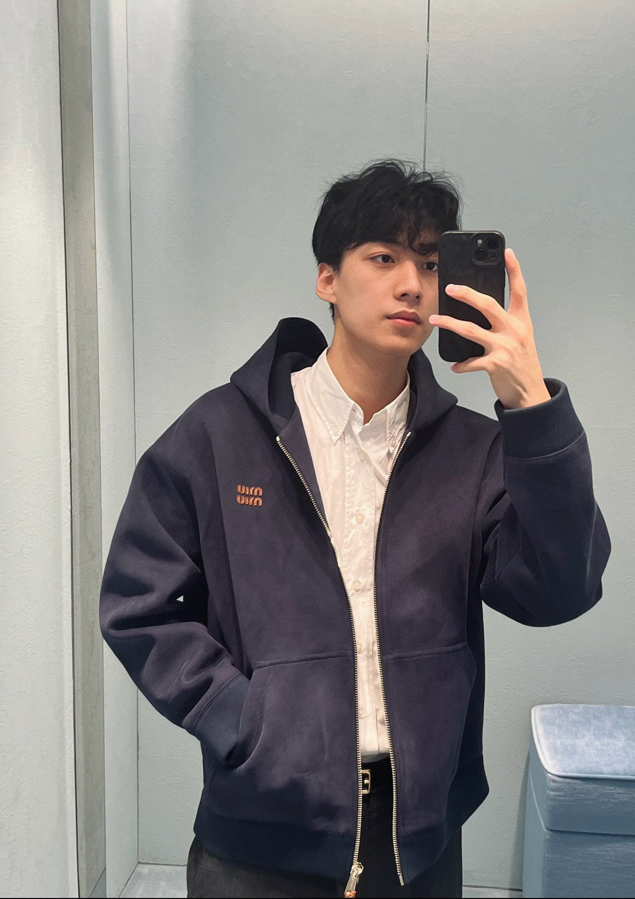 gw/미우미우 남여 두꺼운 니트 재킷