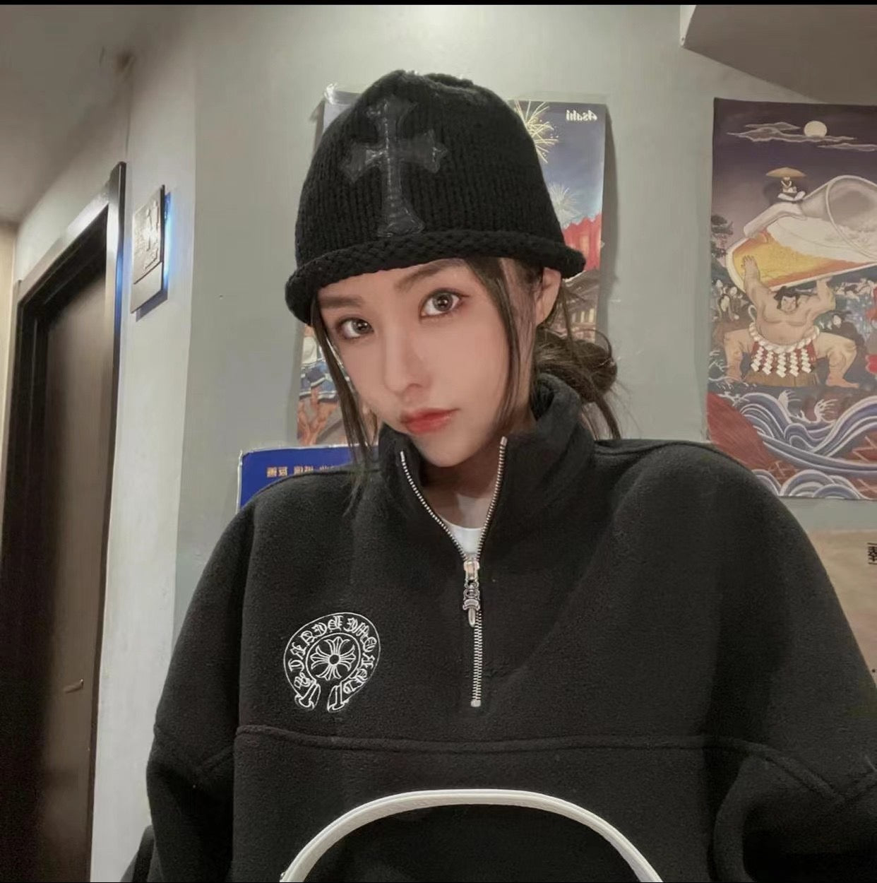 ZB / 크롬하츠 오리지널 반집업 맨투맨