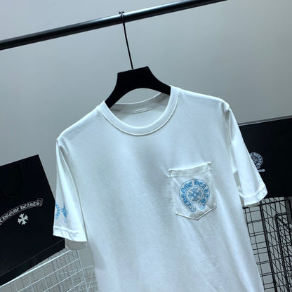 ZB / 크롬하츠 오리지널 아이스블루 십자가 팔티셔츠 Tee