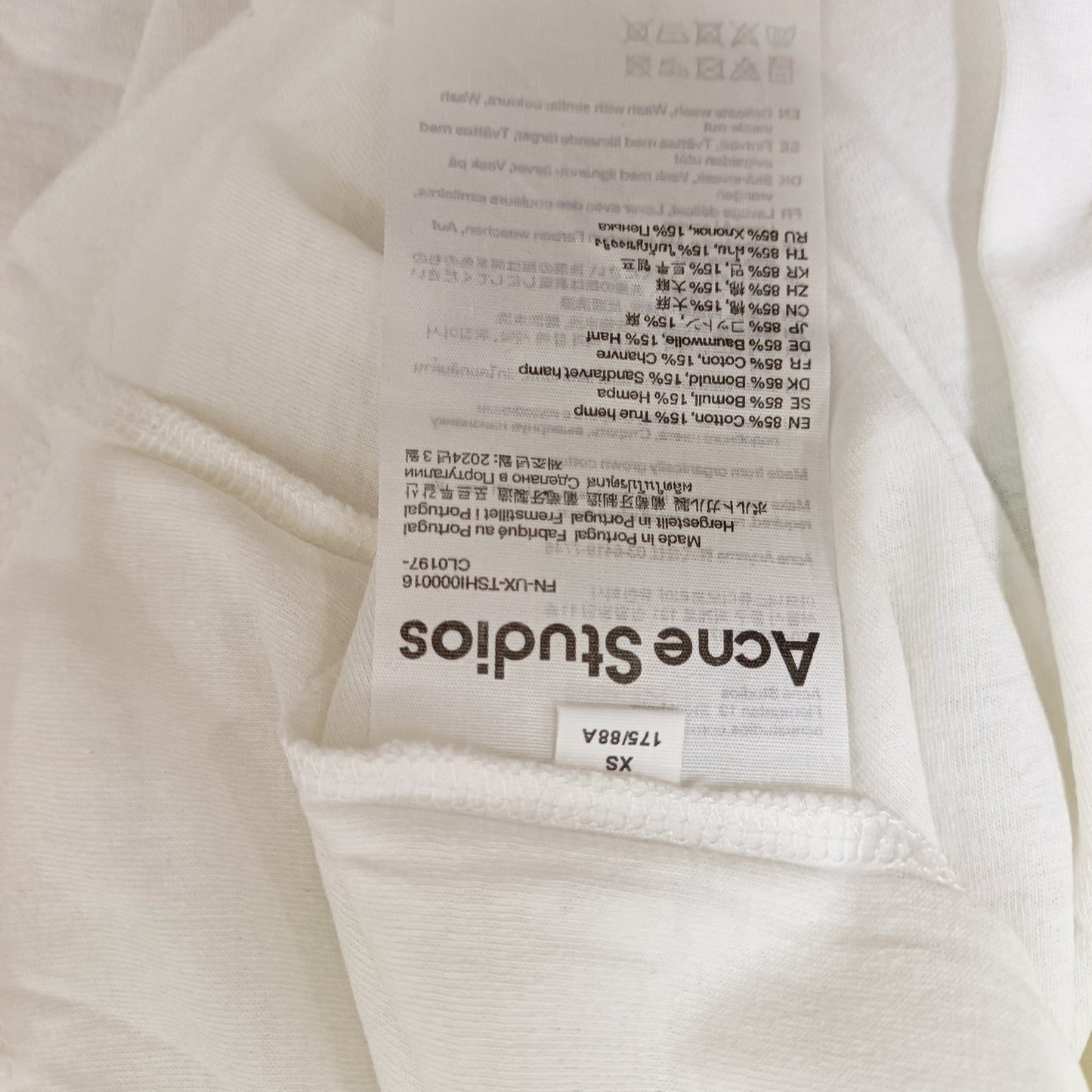 탑아크네 / 아크네스튜디오 letter printed long sleeve T-shirt