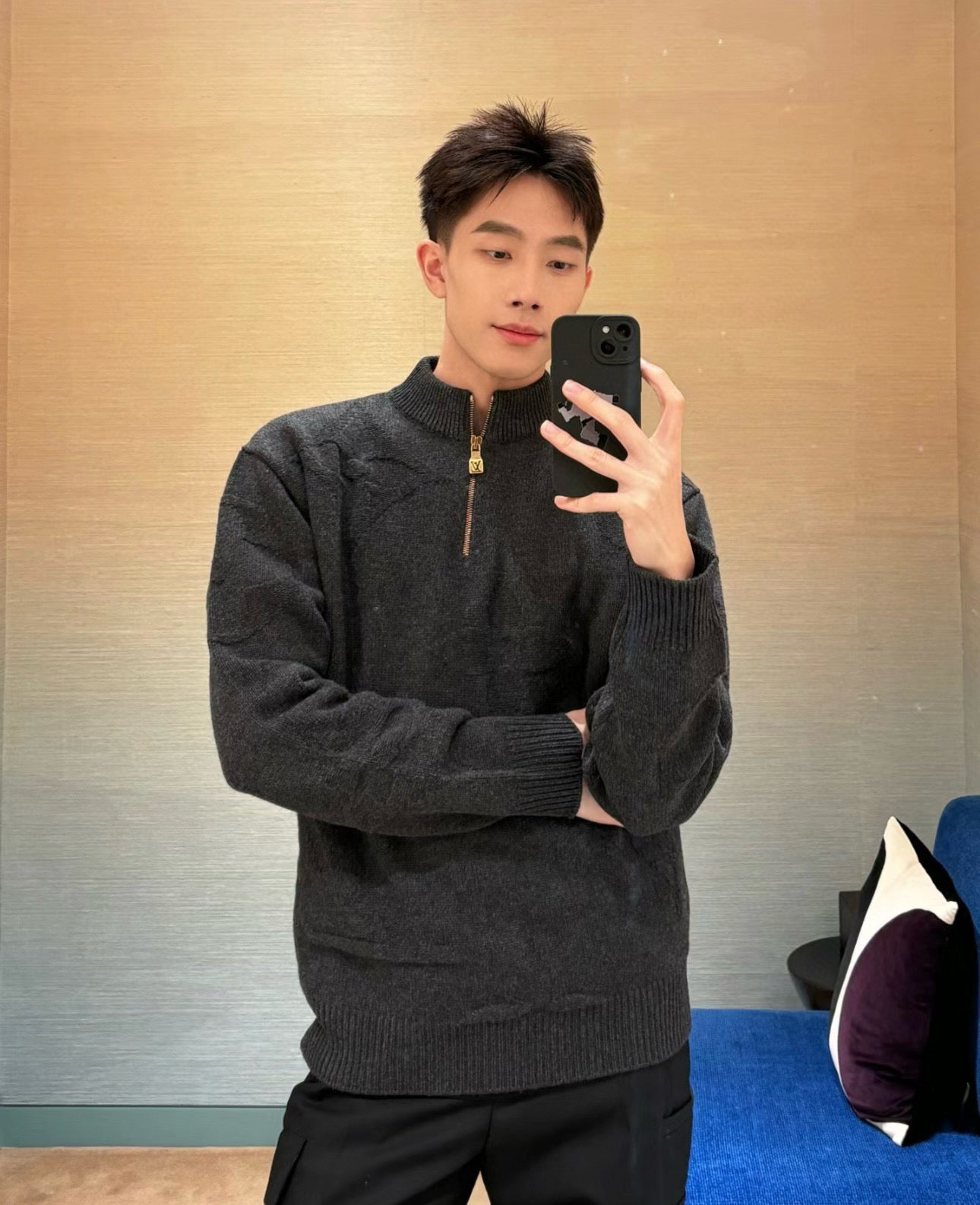 gw/루이비통 남여 반지퍼 스웨터