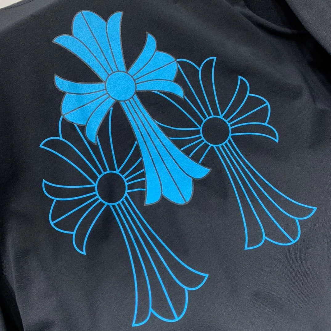 ZB / 크롬하츠 오리지널 아이스블루 십자가 긴팔티셔츠 Tee