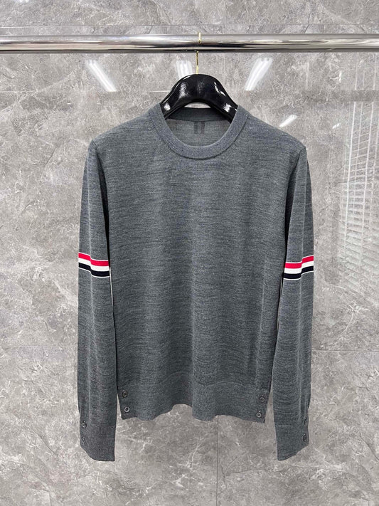 대리석 / 톰브라운 22FW FINE MERINO 암밴드 크루넥 울니트 MG