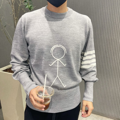대리석 / 톰브라운 스틱맨 순모 니트 스웨터   2가지색상