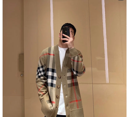 대리석 / 버버리 체크 가디건