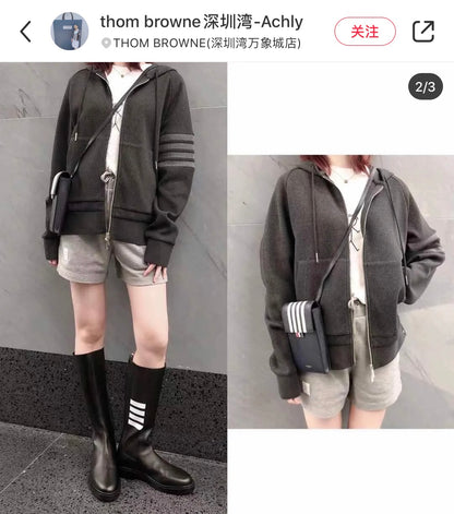대리석 / 톰브라운 와플 후드집업