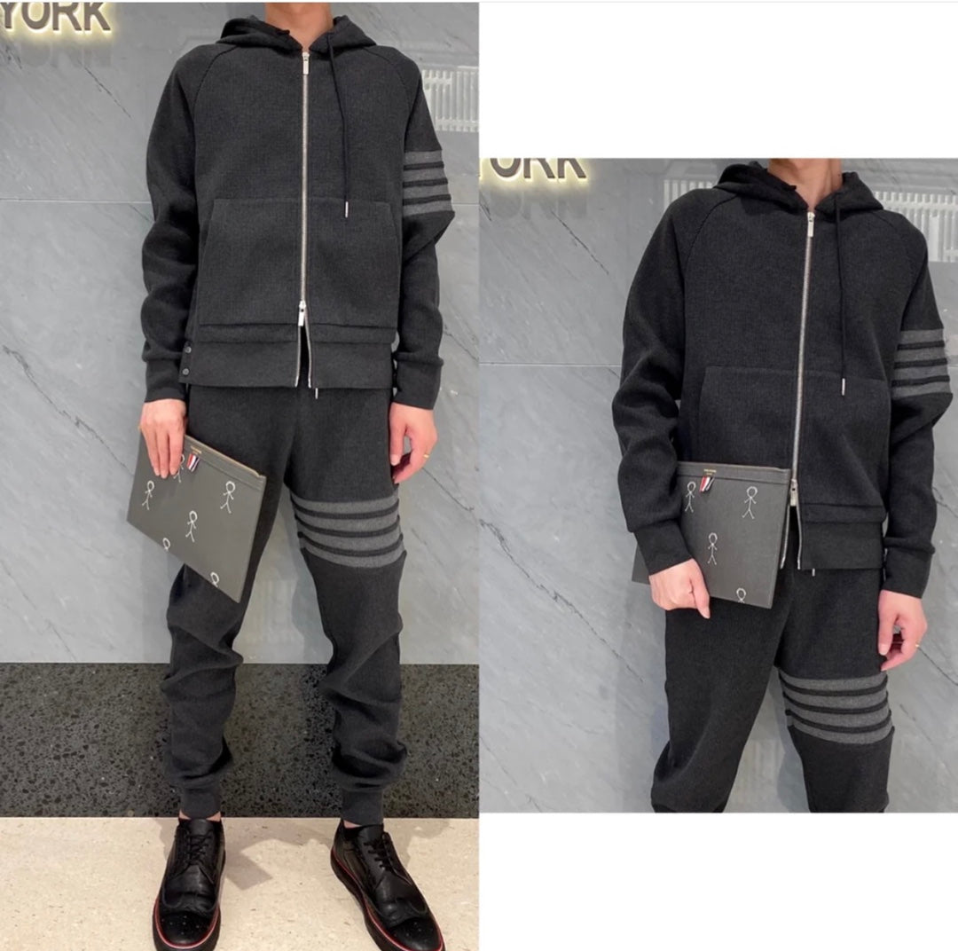 대리석 / 톰브라운 와플 후드집업