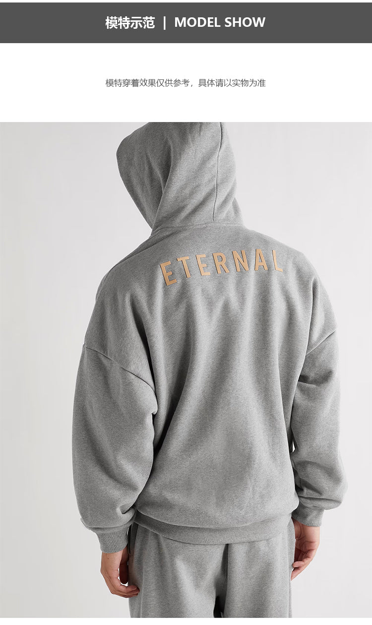 세나 /  ETERNAL 이터널 시리즈 루즈 플로킹 프린트 후드