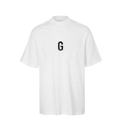 세나 /  FEAR OF GOD FOG 공동 하이 스트리트 조수 브랜드 양각 인쇄 느슨한 라운드 넥 반팔 티셔츠