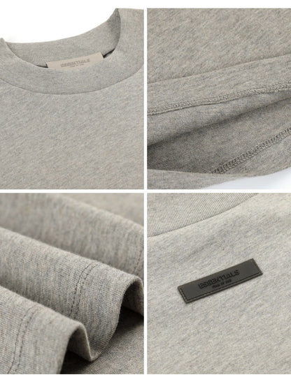 세나 / FOG ESSENTIALS 여덟 번째 시즌 더블 라인 하이 스트리트 루즈 캐주얼 1977 프린트 반팔 티셔츠 조수 브랜드