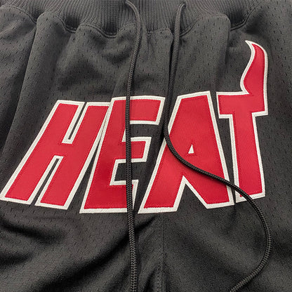세나 / 하이 스트리트 헤비 자수 더블 레이어 스포츠 메쉬 Heat 농구 반바지