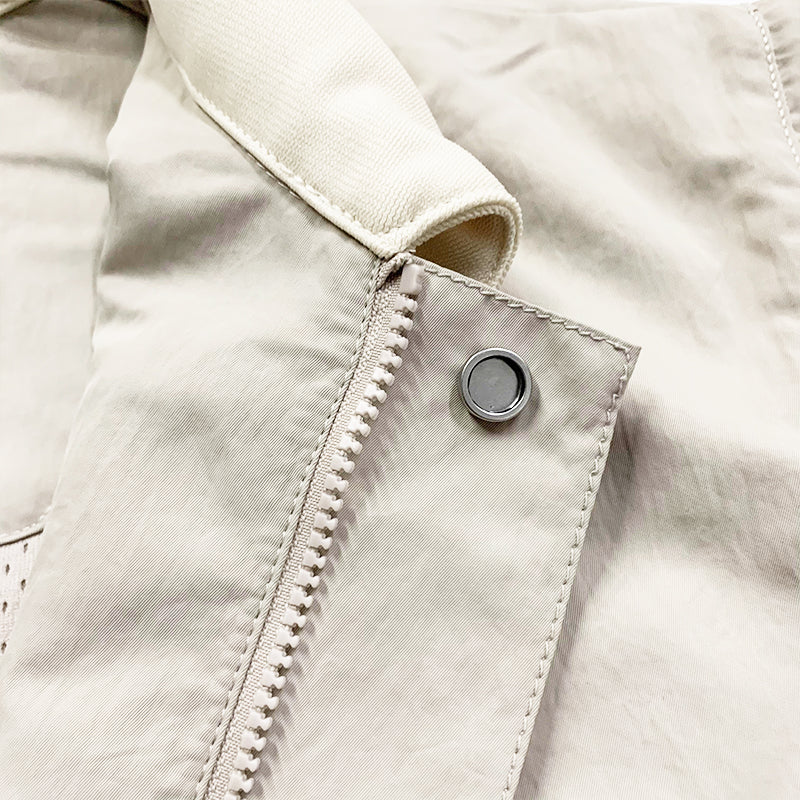 세나 /  AIR FOG FEAR OF GOD 홀리데이 조인트 하이 스트리트 지퍼 나일론 반팔 셔츠