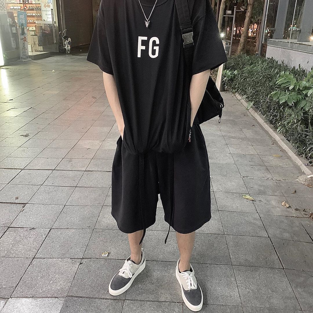 세나 / FOG FEAR OF GOD 여섯 번째 시즌 메인 라인 루즈 하이 스트리트 FG 풍부하고 고귀한 프린트 내마모성 반팔 티셔츠