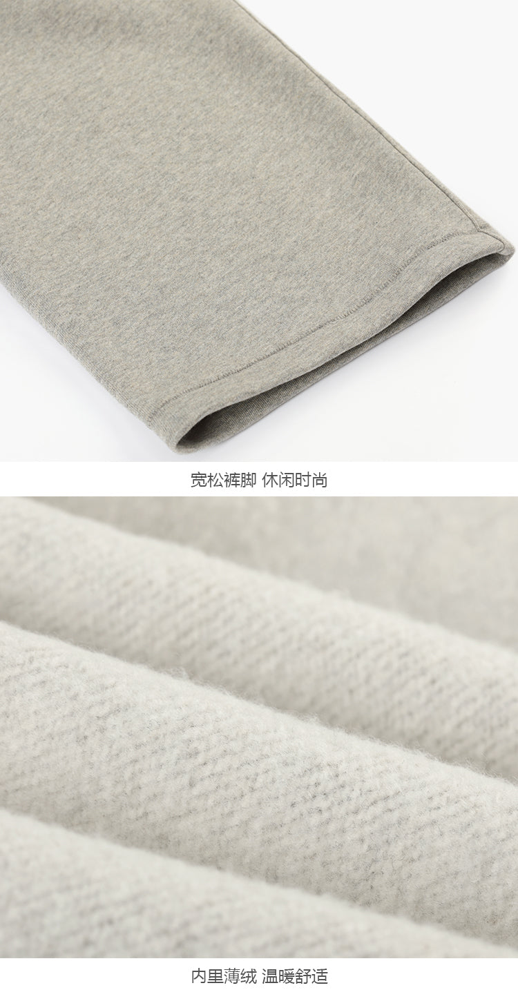 세나 / FOG ESSENTIALS 여덟 번째 시즌 더블 라인 하이 스트리트 스트레이트 루즈 블랙 플로킹 프린트 와이드 입 바지