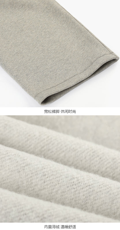 세나 / FOG ESSENTIALS 여덟 번째 시즌 더블 라인 하이 스트리트 스트레이트 루즈 블랙 플로킹 프린트 와이드 입 바지