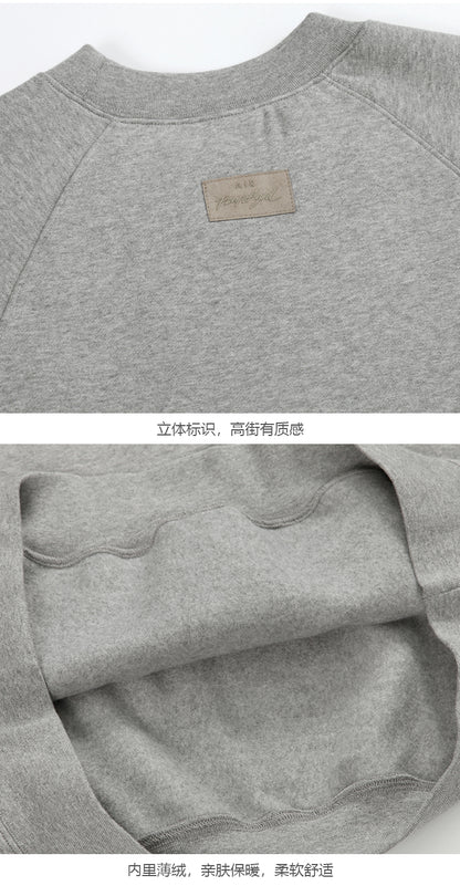 세나 / AIR FOG FEAR OF GOD 휴일 연명 미국 하이 스트리트 스포츠 느슨한 라운드 넥 스웨터