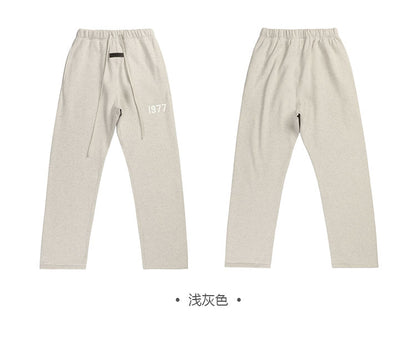 세나 /  하이 스트리트 루즈 캐주얼 1977 Flocking Wide Mouth Drawstring Trousers