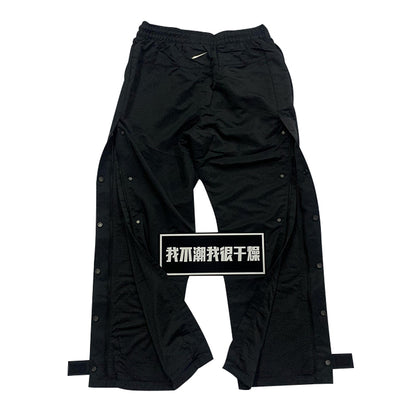 세나 / AIR FOG FEAR OF GOD 연명 하이 스트리트 홀리데이 버튼 업 바지 스포츠 나일론 바지