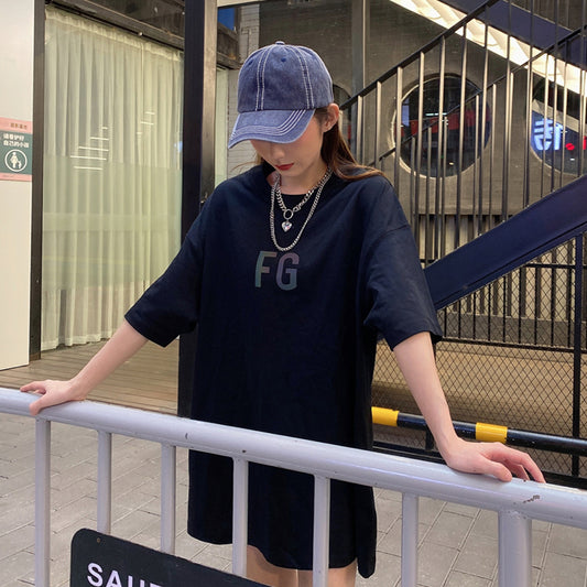 세나 / FOG FEAR OF GOD 일곱 번째 시즌 메인 라인 하이 스트리트 루즈 3M 반사 FG 리치 반팔 티셔츠