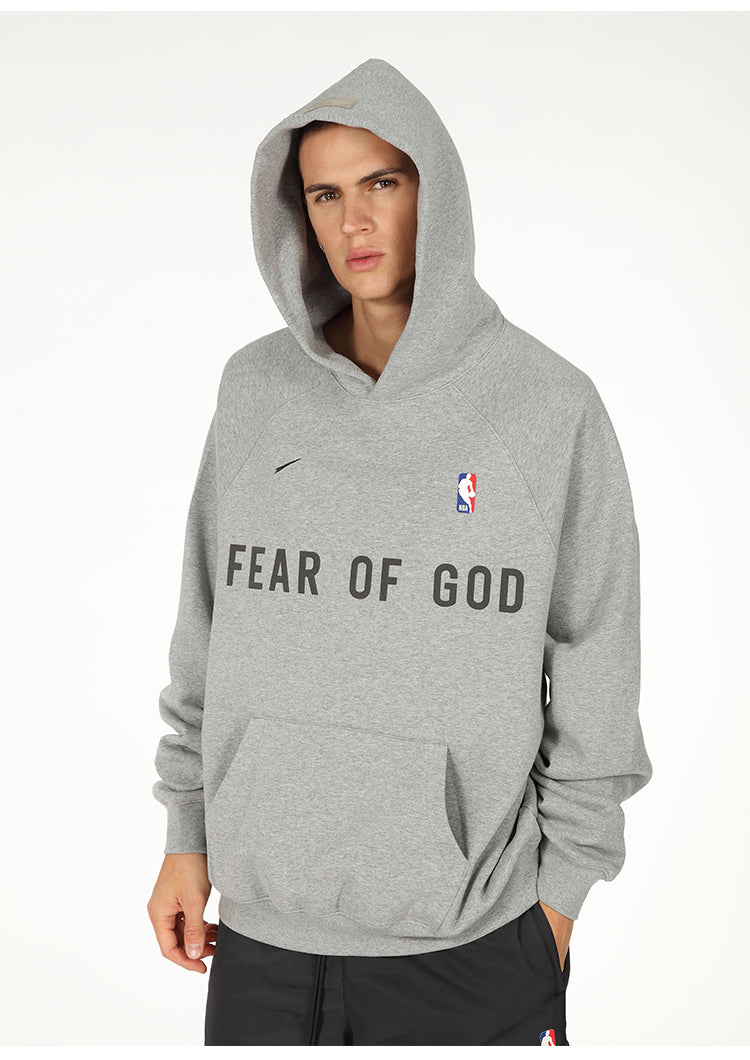 세나 /  AIR FOG FEAR OF GOD 휴일 공동 하이 스트리트 스포츠 까마귀 느슨한 후드 스웨터