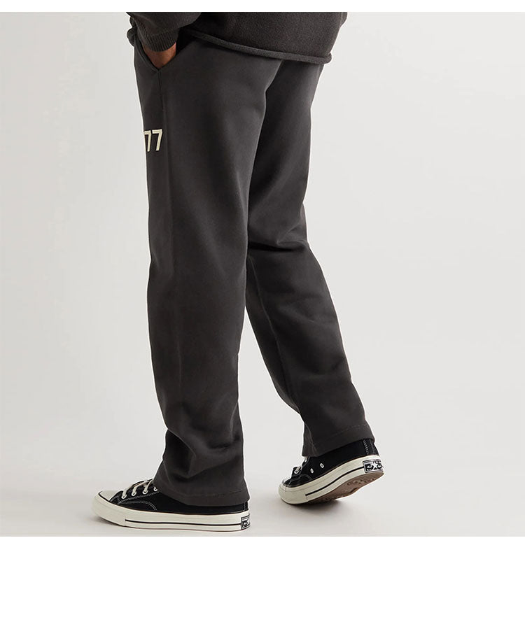 세나 /  하이 스트리트 루즈 캐주얼 1977 Flocking Wide Mouth Drawstring Trousers