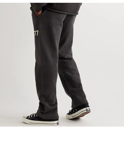 세나 /  하이 스트리트 루즈 캐주얼 1977 Flocking Wide Mouth Drawstring Trousers