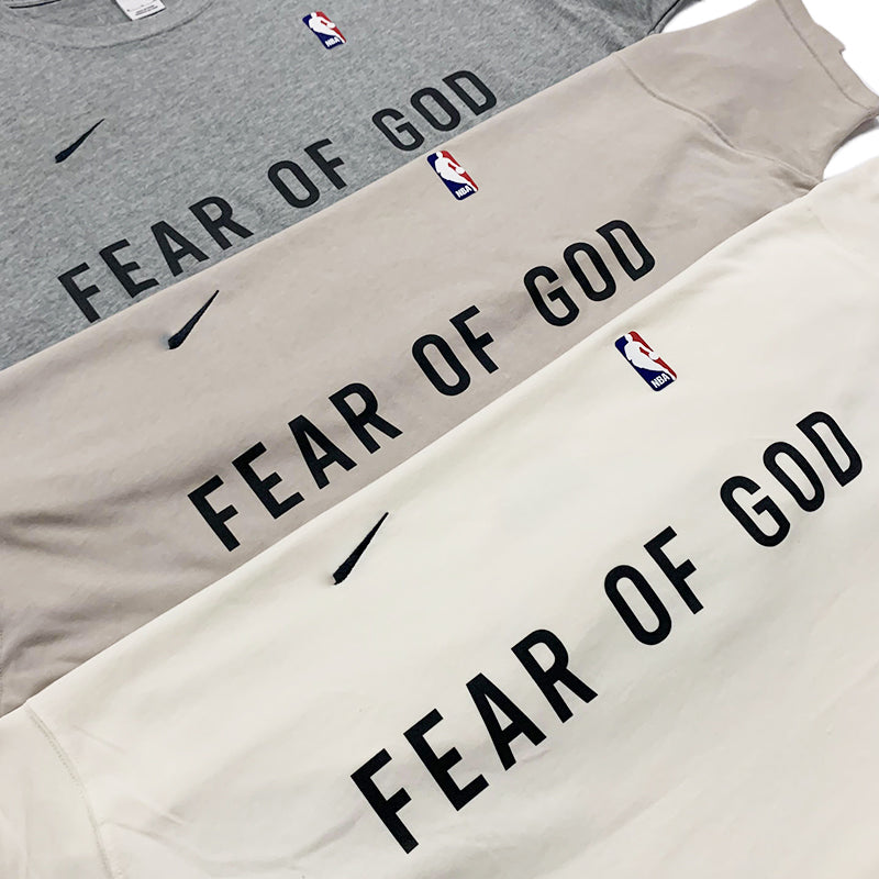 세나 / AIR FOG FEAR OF GOD 휴일 공동 하이 스트리트 스포츠 느슨한 프린트 반팔 티셔츠