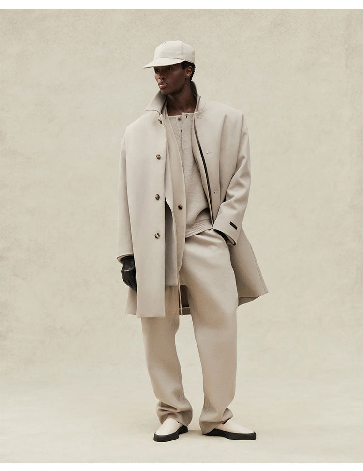 세나 /  FOG FEAR OF GOD 메인 라인 이터널 시리즈 울 매니저 데모 넓은 입 드로스트링 팬츠