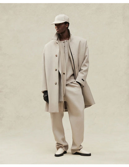세나 /  FOG FEAR OF GOD 메인 라인 이터널 시리즈 울 매니저 데모 넓은 입 드로스트링 팬츠